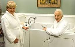 old couple in Walk in Tub